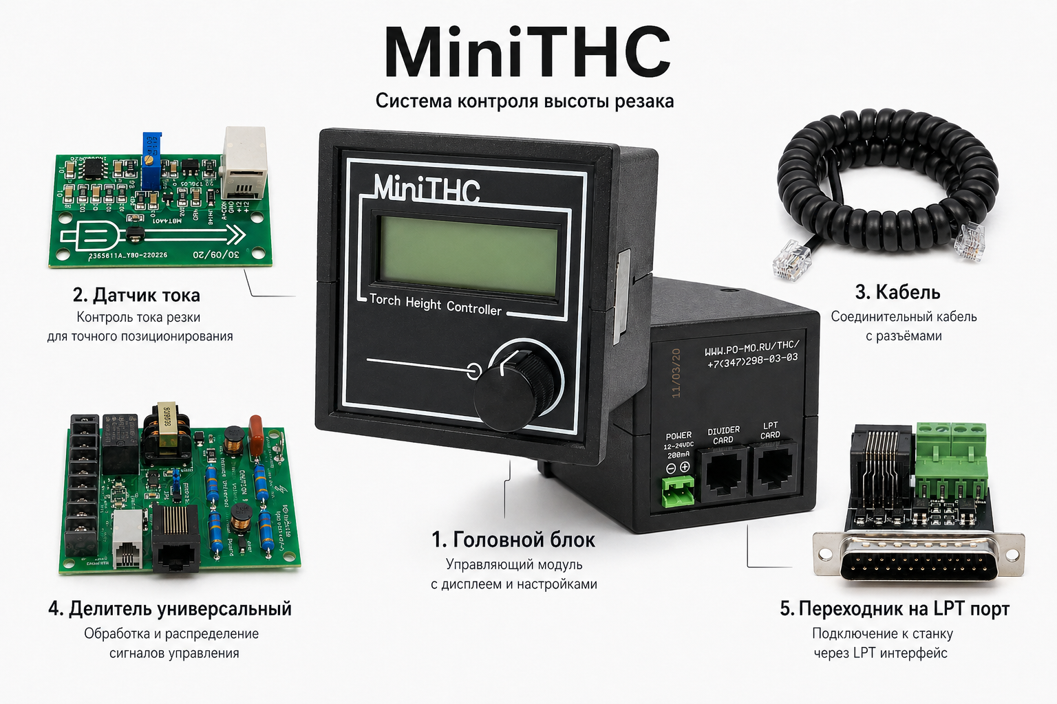 Комплект MiniTHC + универсальный делитель